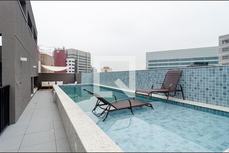 Studio para alugar com 27m², 1 quarto e sem vagaPiscina