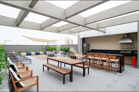 Studio para alugar com 27m², 1 quarto e sem vagaChurrasqueira