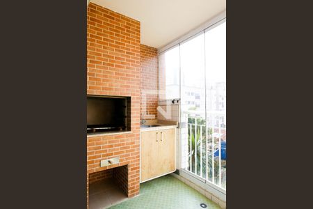 Varanda Gourmet de apartamento à venda com 3 quartos, 132m² em Jardim, Santo André