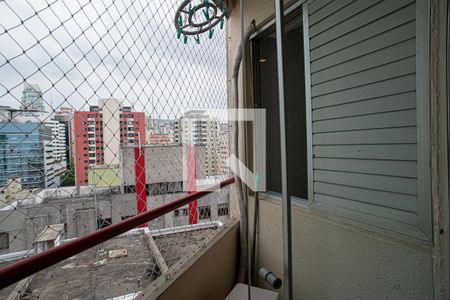 Varanda da sala de kitnet/studio à venda com 1 quarto, 35m² em Bela Vista, São Paulo