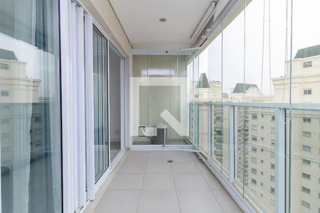 Sala - Varanda de apartamento para alugar com 1 quarto, 48m² em Vila Gertrudes, São Paulo