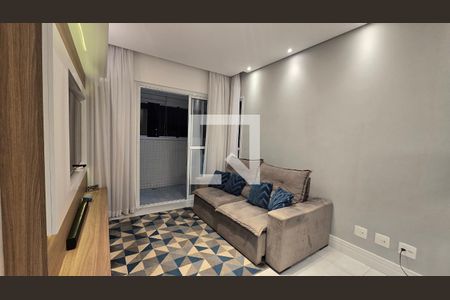 Detalhe Sala de apartamento para alugar com 2 quartos, 82m² em Campo Grande, Santos