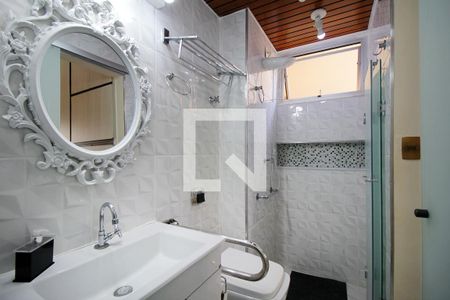 Banheiro da Suíte de apartamento à venda com 3 quartos, 85m² em Santo Antônio, Belo Horizonte