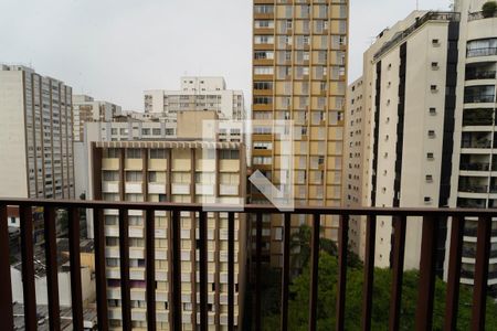 Vista da Sacada de kitnet/studio à venda com 1 quarto, 28m² em Perdizes, São Paulo