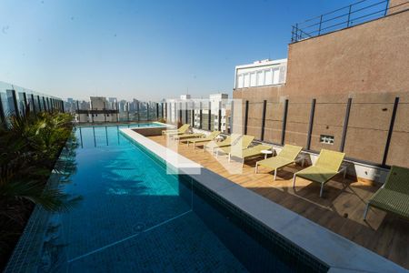 Área comum - Piscina de kitnet/studio para alugar com 1 quarto, 28m² em Perdizes, São Paulo
