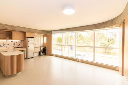 Cozinha Americana/ Sala de apartamento para alugar com 1 quarto, 52m² em Sqnw, Brasília