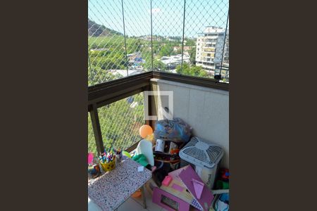 Varanda da Sala 1 de apartamento para alugar com 3 quartos, 125m² em Pechincha, Rio de Janeiro