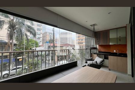 Varanda de apartamento para alugar com 1 quarto, 44m² em Paraíso, São Paulo