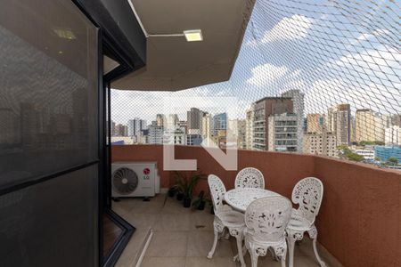Varanda de apartamento à venda com 4 quartos, 156m² em Vila Nova Conceição, São Paulo
