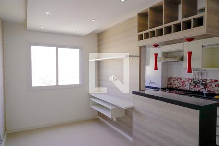 Sala/Cozinha de apartamento à venda com 1 quarto, 33m² em Cambuci, São Paulo