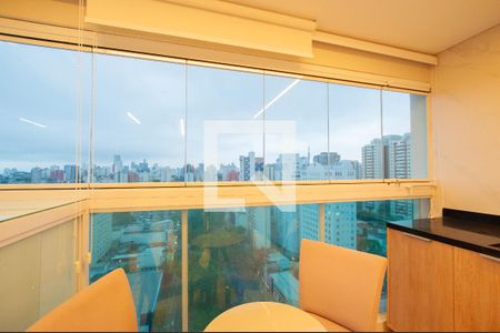 Varanda de kitnet/studio à venda com 1 quarto, 34m² em Cerqueira César, São Paulo