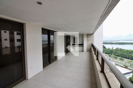 Varanda da Sala de apartamento à venda com 3 quartos, 134m² em Barra da Tijuca, Rio de Janeiro