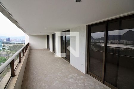 Varanda da Sala de apartamento para alugar com 4 quartos, 134m² em Barra da Tijuca, Rio de Janeiro