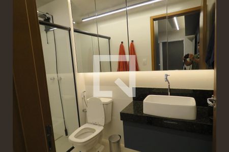 Banheiro de kitnet/studio para alugar com 1 quarto, 45m² em Jardim América, Goiânia