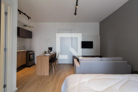 Quarto/Cozinha de apartamento para alugar com 1 quarto, 26m² em Jardim Panorama, São Paulo