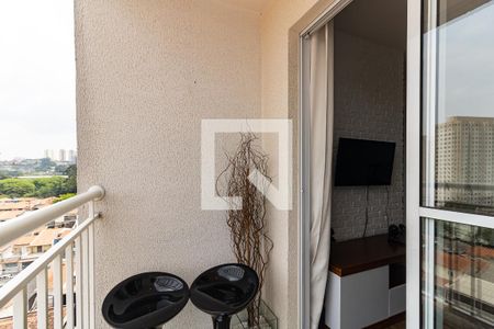 Varanda da Sala de apartamento à venda com 2 quartos, 45m² em Jardim São Caetano, São Paulo
