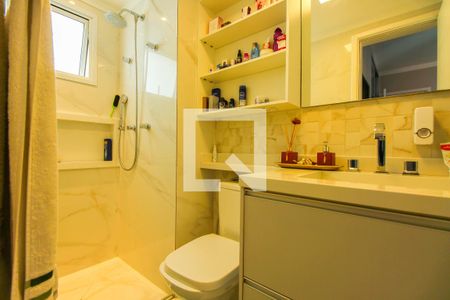 Apartamento à venda com 108m², 3 quartos e 3 vagasBanheiro da suíte