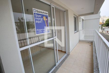 Varanda da sala de apartamento à venda com 2 quartos, 66m² em Taquara, Rio de Janeiro