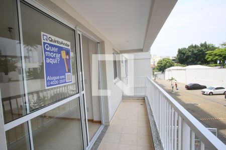 Varanda da sala de apartamento à venda com 2 quartos, 66m² em Taquara, Rio de Janeiro