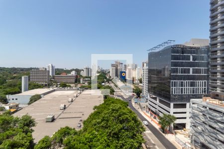 Vista da Varanda  de kitnet/studio à venda com 1 quarto, 25m² em Brooklin, São Paulo