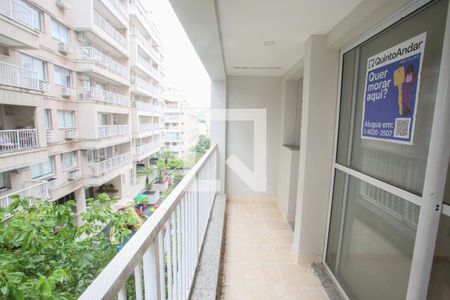 Varanda da Sala de apartamento à venda com 2 quartos, 60m² em Taquara, Rio de Janeiro