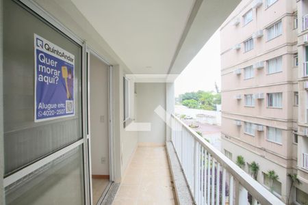 Varanda da Sala de apartamento à venda com 2 quartos, 60m² em Taquara, Rio de Janeiro