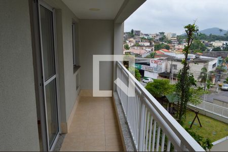 Varanda da Sala de apartamento à venda com 2 quartos, 66m² em Taquara, Rio de Janeiro