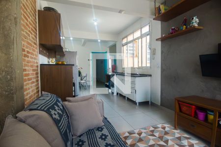 Sala e Cozinha de apartamento para alugar com 2 quartos, 75m² em Barra Funda, São Paulo