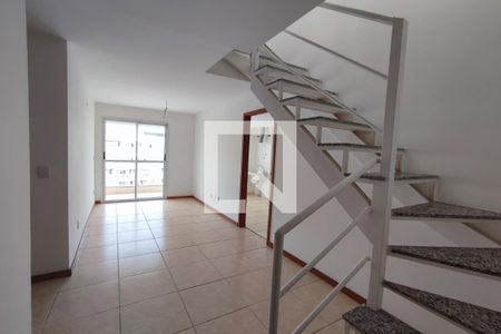 1º Pav - Sala de apartamento à venda com 3 quartos, 122m² em Taquara, Rio de Janeiro