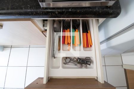 Apartamento para alugar com 48m², 2 quartos e 1 vagaDetalhe da cozinha