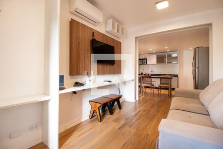 Sala de apartamento para alugar com 1 quarto, 67m² em Centro, Curitiba