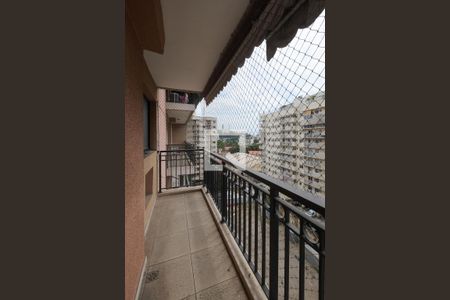 Varanda da Sala de apartamento para alugar com 3 quartos, 99m² em São Cristóvão, Rio de Janeiro