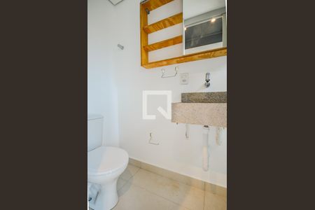 Banheiro de kitnet/studio para alugar com 1 quarto, 16m² em Vila Clementino, São Paulo