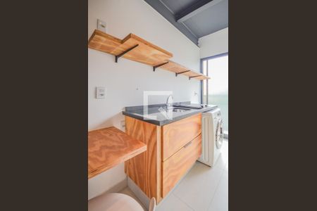 Cozinha de kitnet/studio para alugar com 1 quarto, 16m² em Vila Clementino, São Paulo