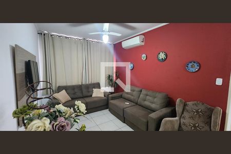 Sala de apartamento para alugar com 2 quartos, 64m² em Gonzaga, Santos