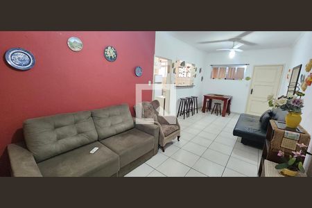 Sala de apartamento para alugar com 2 quartos, 64m² em Gonzaga, Santos