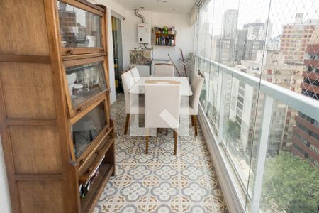 Varanda da Sala de apartamento à venda com 1 quarto, 50m² em Pinheiros, São Paulo