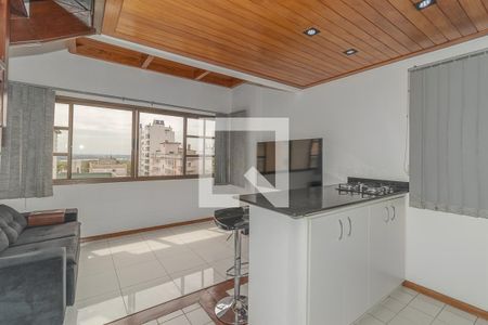 Sala / Cozinha de apartamento à venda com 1 quarto, 55m² em Independência, Porto Alegre