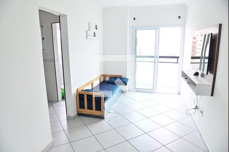 Sala de apartamento para alugar com 1 quarto, 52m² em Vila Assuncao, Praia Grande