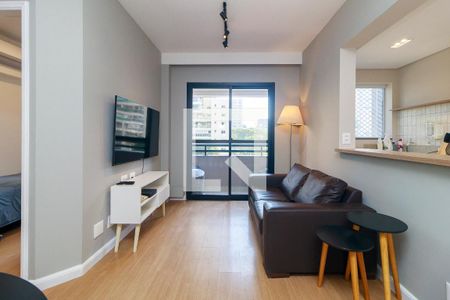 Sala de apartamento para alugar com 2 quartos, 60m² em Cidade Monções, São Paulo