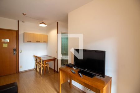 Sala de apartamento à venda com 2 quartos, 50m² em Cidade Monções, São Paulo