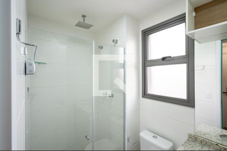 Banheiro Social de apartamento para alugar com 1 quarto, 25m² em Vila Guarani (zona Sul), São Paulo