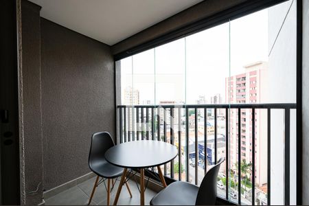 Varanda de apartamento à venda com 1 quarto, 25m² em Vila Guarani (zona Sul), São Paulo
