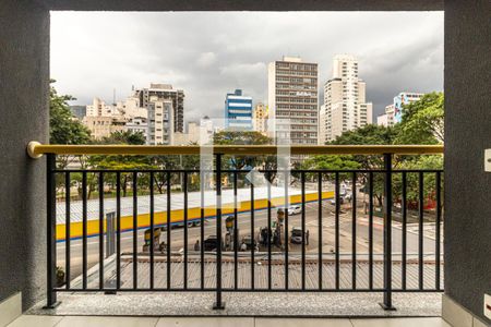 Varanda  de apartamento à venda com 1 quarto, 39m² em Campos Elíseos, São Paulo