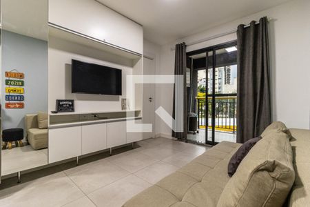 Sala - TV de apartamento à venda com 1 quarto, 39m² em Campos Elíseos, São Paulo