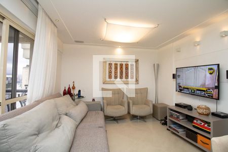 Sala, ambiente estar  de apartamento à venda com 4 quartos, 110m² em Indianópolis, São Paulo