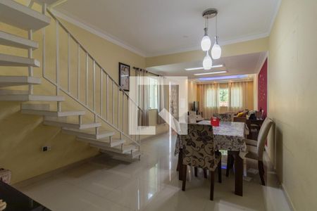 Sala de casa de condomínio à venda com 3 quartos, 136m² em Parque Monte Alegre, Taboão da Serra