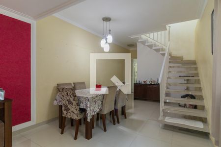 Sala de casa de condomínio à venda com 3 quartos, 136m² em Parque Monte Alegre, Taboão da Serra