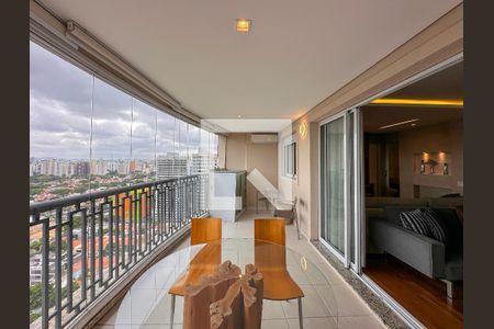 Varanda Gourmet de apartamento para alugar com 3 quartos, 144m² em Campo Belo, São Paulo