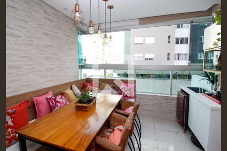 Varanda Gourmet de apartamento à venda com 3 quartos, 98m² em Buritis, Belo Horizonte